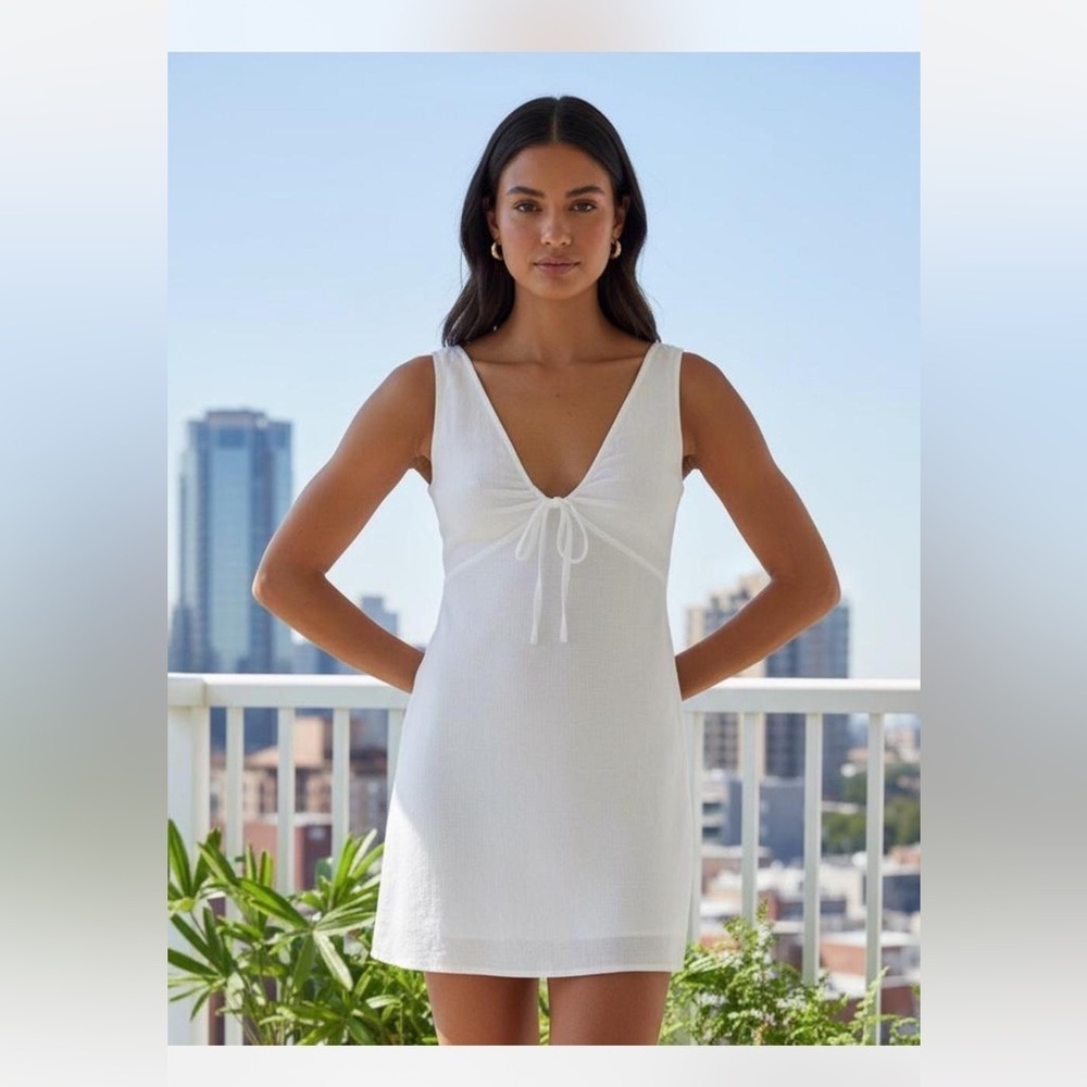 Princess Polly Bareena White Mini Dress